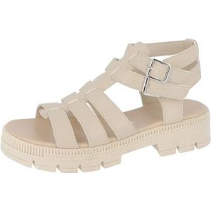 Tom Tailor Dames 5399608 visserssandalen, beige, 38 EU, beige, 38 EU