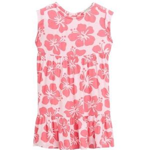 TOM TAILOR - Jurk - Pink - Bloemenprint - Korte Lengte - Normale Pasvorm