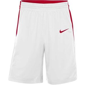 Nike Heren Basketbal Shorts, Wit/Universitair Rood, M