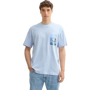 TOM TAILOR Denim Heren T-shirt, 11270 - Kentucky Blue, S