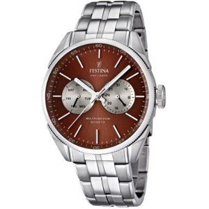 Festina herenhorloge XL klassiek multifunctioneel analoog kwarts roestvrij staal F16630/6