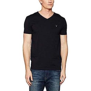 GANT Heren The Original Slim V-hals T-shirt, zwart (black 5), XL
