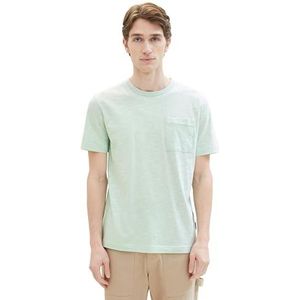 TOM TAILOR T-shirt voor heren, 35717 - Mint Finestripe, S