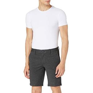 ONLY & SONS Mannelijke chino shorts normale snit middelhoge taille shorts, dark grey melange, S
