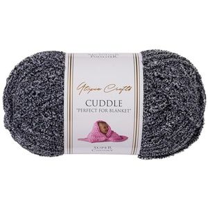 Utopia Crafts Cuddle Super Chunky Chenille Soft Yarn for Knitting and Crochet, 100g - 60m (Stormy Charcoal)
