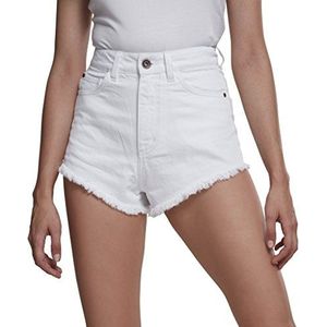 Urban Classics Dames Dames Denim Hotpants Shorts, Bk/Lgr, 40 NL