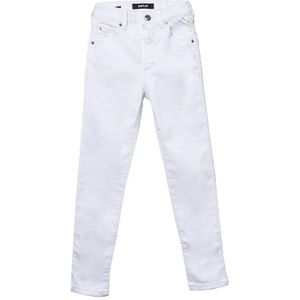 Replay Nellie Hyperflex Colour Xlite Jeans voor meisjes, super skinny fit, 001, wit, 16 Jaar