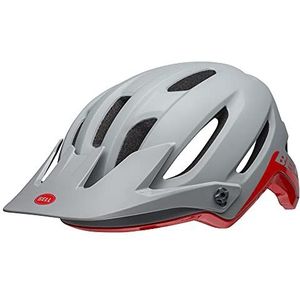 Bell 4Forty MTB Helm 2019: Cliffhanger Mat/Gloss Grijs/Crimson S 52-56cm