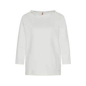 Style Bonnie shirt met halve mouwen, gebroken wit, 38
