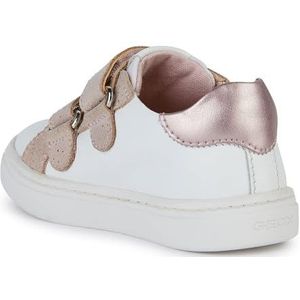 Geox B NASHIK Girl B Sneakers voor baby's, wit/Old Rose, 23 EU, Witte Oude Rose, 23 EU