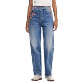 Desigual Dames Woman Denim Long Broek Jeans, blauw, 34