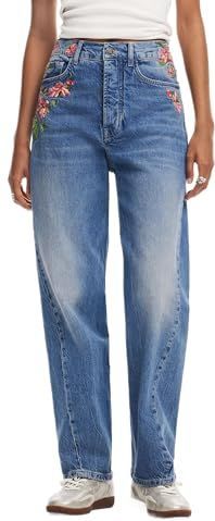 Desigual Dames Woman Denim Long Broek Jeans, blauw, 34