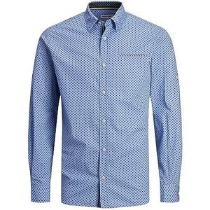 Bestseller A/S Heren JJEREMY Detail Shirt LS NOOS hemd, Cashmere Blue, S, Cashmere Blue, S
