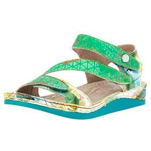 Laura Vita Brcuelo 43 Peeptoe sandalen voor dames, Groen Vert Vert, 42 EU