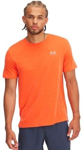 Under Armour UA Launch CAMO Shortsleeve - Fire/Reflecterend - XS