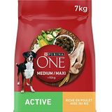 One Droogvoer Medium/Maxi > 10 kg Active Riche an kip voor honden, 7 kg