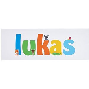 Little Helper LUKAS2159-15DE canvasdruk gepersonaliseerd, jongensnaam, Lukas, medium, 21 x 59 x 4 cm
