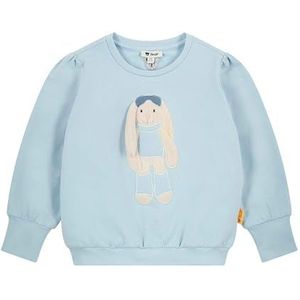 Steiff Sweatshirt EU maat 92 Cashmere Blue Sweatshirt met lange mouwen voor kinderen, trui met lange mouwen, babybovendeel, ideaal basic shirt, comfortabel en zacht, wasmachinebestendig, Cashmere