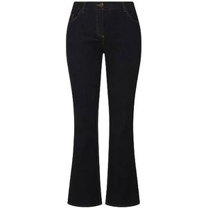 Ulla Popken Bootcut Broek Jeans voor Dames, Donkerblauw (Dark Blue Denim), 38W x 30L
