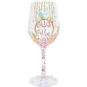 Enesco 6012018 Designs by Lolita Wedding Bride Tribe Handgeschilderde Artisan Wijnglas, Multicolor