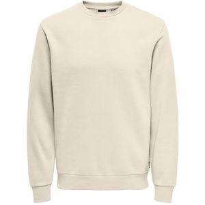 ONLY & SONS Heren Onsceres Crew Neck Noos, antiek wit., XXL