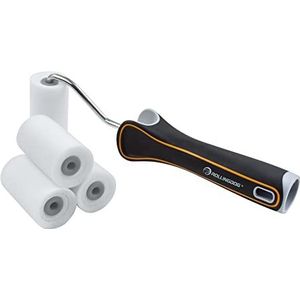 ROLLINGDOG Mini verfrollerset - 5 cm kleine verfroller kleine rollen voor het schilderen van glans op krappe plaatsen en voor knutselwerken, het verlaten van een glad oppervlak (5 stuks)