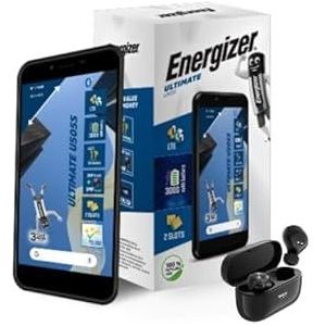 Energizer U505S - Smartphone - 5 inch - Android 11 - 3000 mAh - Inclusief TWS40 Bluetooth-hoofdtelefoon