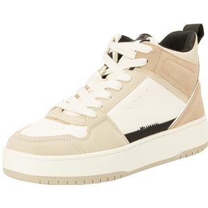 ONLY Dames Onlsaphire-2 Pu High Noos sneakers, Beige Detail Black, 36 EU