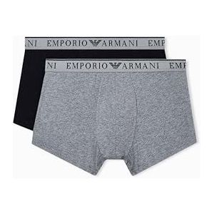 EMPORIO ARMANI Heren Endurance 2-Pack Trunk, Zwart, L, Zwart, L