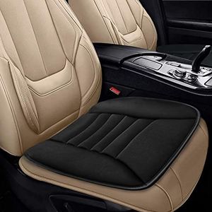 Autostoel Kussen, HEEYA Comfortabel Traagschuim Sstoelkussen, Autostoelbescherming, Bureaustoel Thuisgebruik Zitkussen Ademend, Antislip, Chauffeur/Kantoor/Thuis Stoelkussens -Zwart (1 stuk)