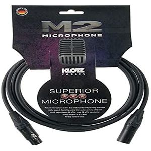 Klotz M-2 Microfoonkabel 15M Xlr F. / Xlr M, zwart