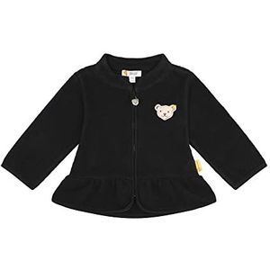Steiff Babymeisjes sweatjack zonder capuchon fleecejack, marineblauw, 56, Steiff Navy, 56 cm