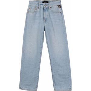 Replay 9ZERO1 straight fit jeans voor meisjes, 011 Super Light Blue, 8 Jaar