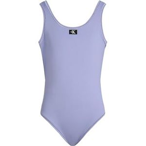 CK JEANS Meisjes SWIMSUIT Scoop Back badpak, Paars (Perzisch Violet), 14-16, Paars (Perzisch Violet), 14-16 Jaar