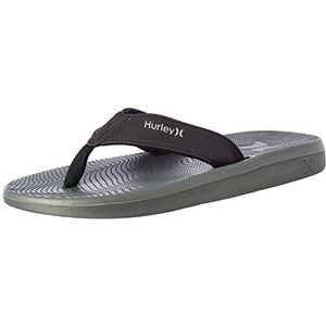 Hurley M Crest Flip Flop, heren, grijs/wit/zwart, 41 EU