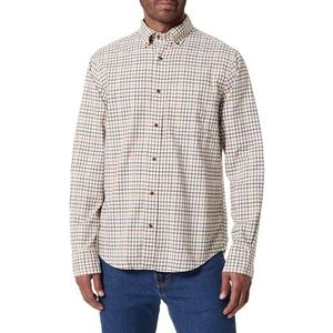REG Twill Check Shirt, bruin, M