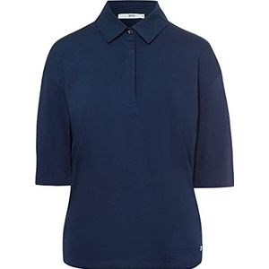 BRAX Dames Style Clea Poloshirt, blauw, 46