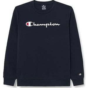 Champion Legacy American Classics B-Ultralight Powerblend Fleece Crewneck Sweatshirt voor kinderen en jongeren, Navy Blauw, 15-16 jaar