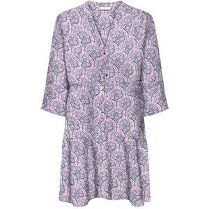 ONLY Dames Onlnova Life Vis Thea Sleeve Dress AOP, Honeysuckle, M