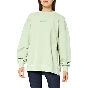 HUGO Sweatshirt voor dames, Licht/Pastel Green337, XL