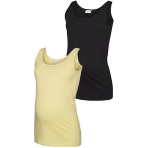 MAMALICIOUS Dames Mlkerrie Nell Sl Jrs Top 2f 2-p A., zwart, S