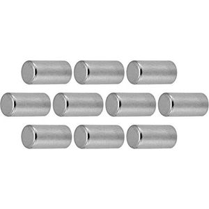 Connex Neodymium staafmagneet - Ø 10 x 5 mm - 10 stuks in praktische set - extra sterke magneet - 0,9 kg hechtkracht - voor huishouden & hobby / powermagneet / magneetstaaf / mini-magneet / DY710005
