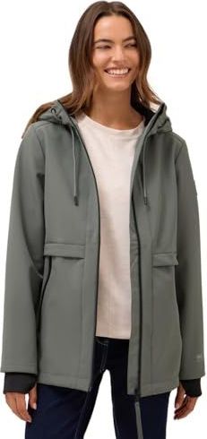 CECIL Midi Softshell jas pastel olijf L