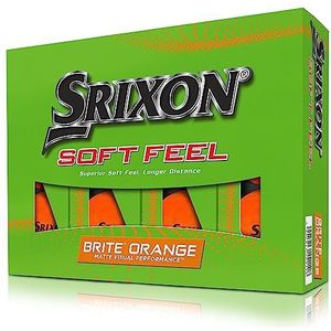 Srixon Soft Feel 13 Brite - Dozijn Golfballen - Afstand en Lage Compressie Golfballen - Golfgeschenken en Golfaccessoires