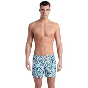 ARENA Heren Waterprints Beach Short Ao Strandbroek voor heren, Water-wit Multi, M
