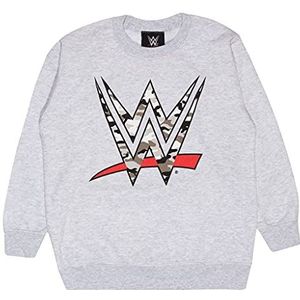 WWE Camo Logo Crewneck sweatshirt, Meisjes, 116-182, Heather Grey, Officiële Koopwaar