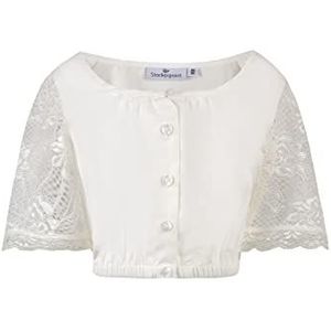 Stockerpoint Trachtenkids Libby dirndlblouse voor meisjes, crème, standaard, crème, 140 cm