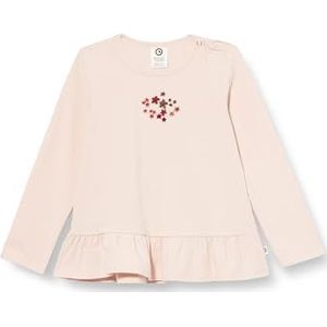 Müsli by Green Cotton Baby Meisjes Flora Frill L/S T-shirt, Nightingale, 80 cm