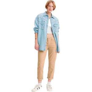 Levi's Dames Mid Rise Boyfriend Jeans, Unbasic kaki keperstof, 30W / 30L