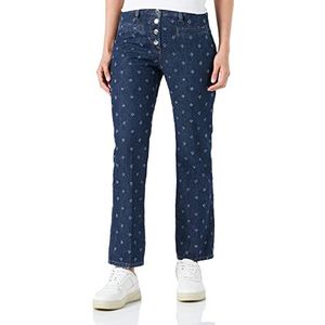 Love Moschino Slim Fit Broek, casual broek voor dames, Donkerblauw Denim, 36 NL